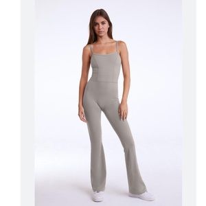 NWOT Set Active Sportbody Sportyflare Jumpsuit in Stone